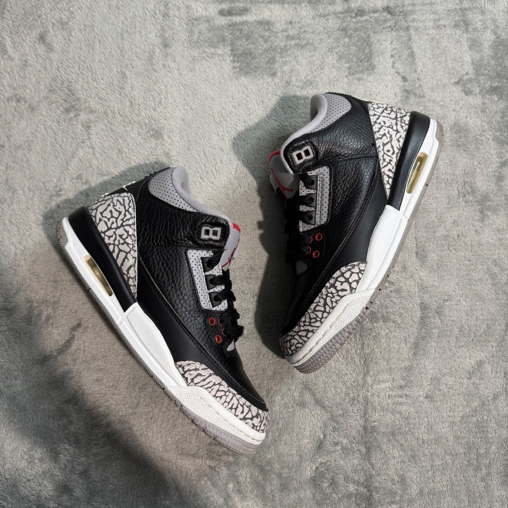 Jordan 3 Retro Black Cement 2018 854261-001 Kids 4.5Y Womens 6